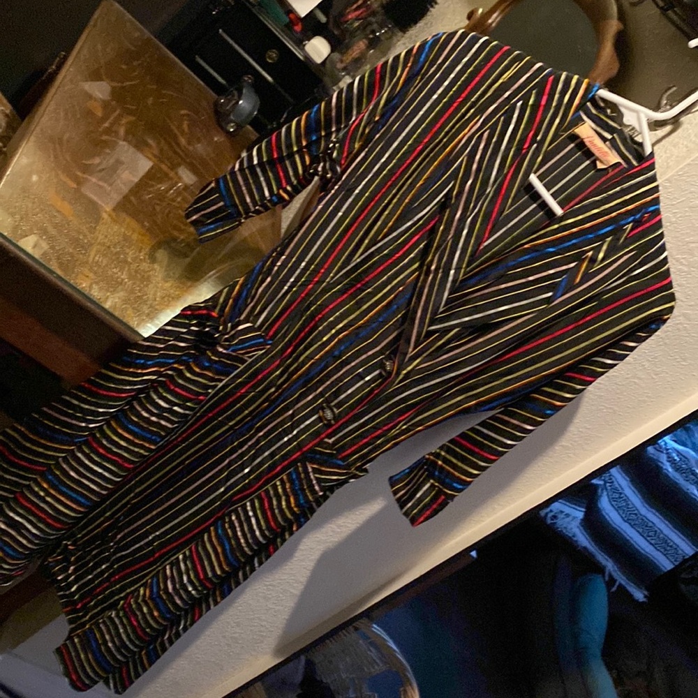 Vintage 1940s Rainbow Dress